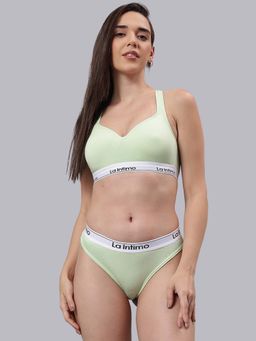La Intimo - Deep Secret Green Bra with Panty