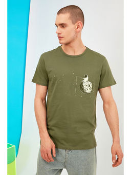 Trendyol - Man Khaki T-Shirt