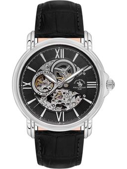 Santa Barbara Polo & Racquet Club - Men Black Round Dial Analog Watch - SB.8.10002-2 (M)