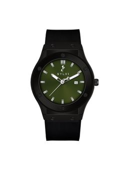 Sylvi - Men Green Round Dial Analog Watch - 1119