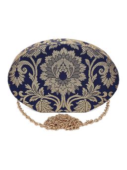 The Purple Sack - Multi-Color Embroidered Clutch