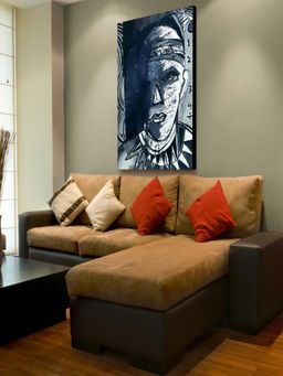 The Art House - Abstract Painting Framed Canvas Wall Painting Print