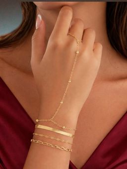 OOMPH - Delicate Design Gold Bracelet (Pack of 4)