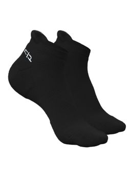 Heelium - Bamboo Ankle Socks-FreeSize UK7-11,2 Pairs,Black,Anti dour,Anti Blister (Pack of 2)
