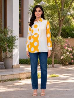 Zolo Label - Women's Full Sleeve Mustard Shirt