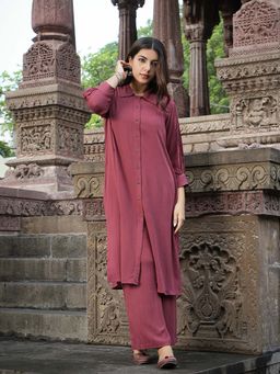 JITI - Urvi Pink Kurta with Palazzo (Set of 2)