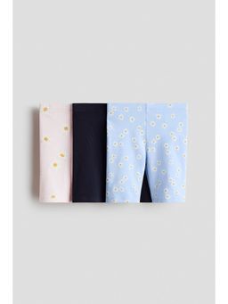 H&M - Girls Blue 3-Pack Cotton Cycling Shorts