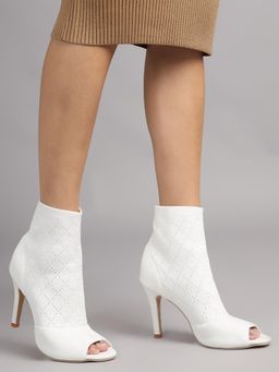 Truffle Collection - White Solid Heels