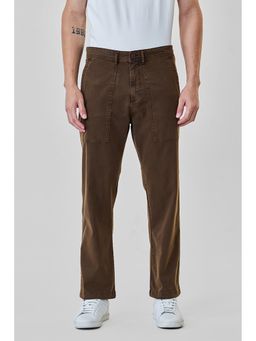 Snitch - Brown Solid Slim Jeans for Men