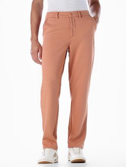 Jack & Jones - Men Regular Fit Peach Casual Trouser