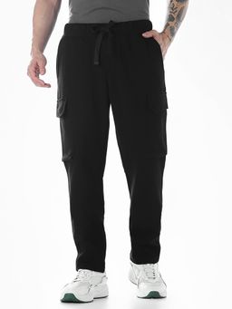 Jack & Jones - Men Loose Fit Black Casual Trouser