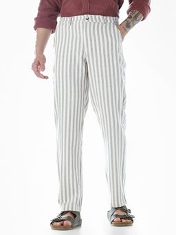 Jack & Jones - Men Relaxed Fit Beige Pant