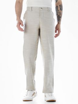 Jack & Jones - Men Regular Fit Beige Casual Trouser