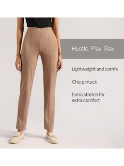 Blissclub - Women Brown Ultimate Straight Pant