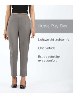 Blissclub - Women Grey Ultimate Straight Pant