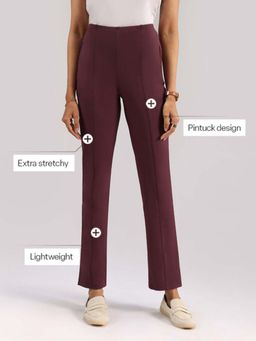 Blissclub - Women Purple Ultimate Straight Pant