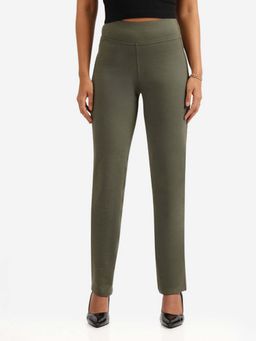 Blissclub - Women Olive Ultimate Straight Pant