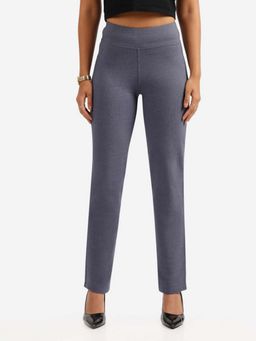 Blissclub - Women Navy Blue Werk It Straight Pant