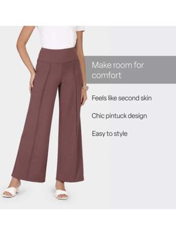 Blissclub - Women Brown Ultimate Wide Legged Pant