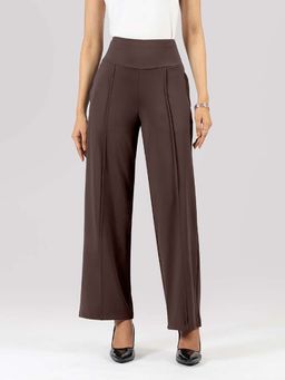 Blissclub - Women Brown Ultimate Wide Legged Pant