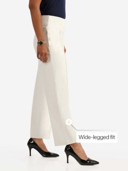 Blissclub - Women White Ultimate Wide Legged Pant