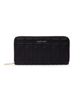 Lavie Luxe - Womens Black Quina25 Long Zip Around Wallet (L)