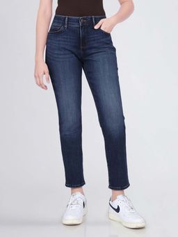 Lee - Women Blue Jane Straight Fit Mid Rise Jeans