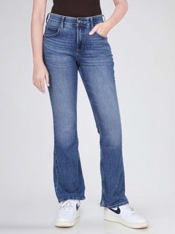 Lee - Women Blue Breese Boot Cut Fit Mid Rise Jeans