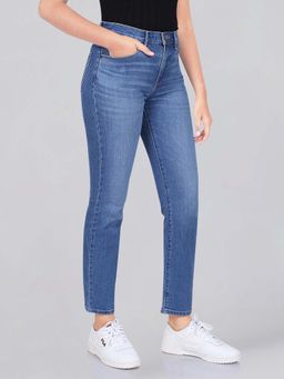 Wrangler - Women Blue Straight Fit Jeans