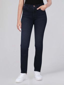 Wrangler - Women Blue Slim Fit High Rise Heavy Fade Jeans