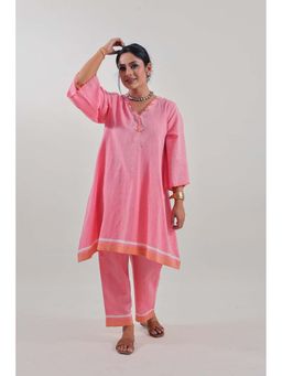 Label Darpan - Pink Chikankari Co-Ord Set