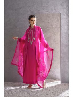 THE SILK LOVE - Magenta Kurta With Pant And Dupatta
