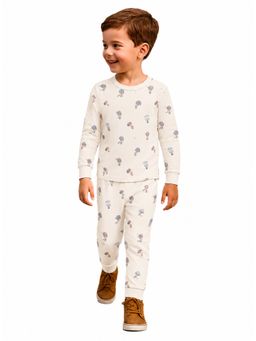 Protiens - Toddler Boys' Hot Air Balloon And Pilot Graphic Long-Sleeve Night Suit