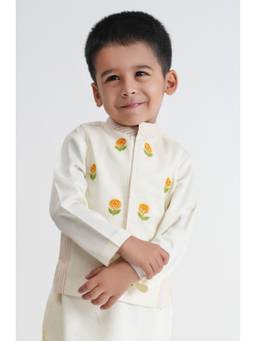 TIBER TABER - Embroidered Jacket-Cream