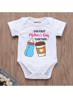 KNITROOT - Mother's Day Theme Our First Mother's Day Together Onesie