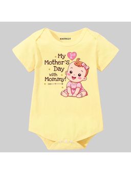 KNITROOT - Mother's Day Theme My 1st Mother's Day With Mommy Onesie