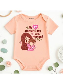 KNITROOT - Mother's Day Theme My 1st Mother's Day With Mommy Onesie