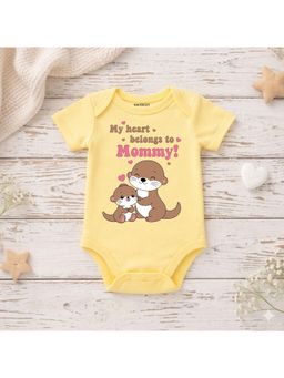 KNITROOT - Mother's Day Theme My Heart Belongs To Mommy Onesie