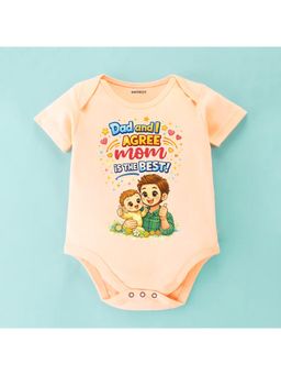 KNITROOT - Mother's Day Theme Daddy and I Agree Mom Is The Best Onesie