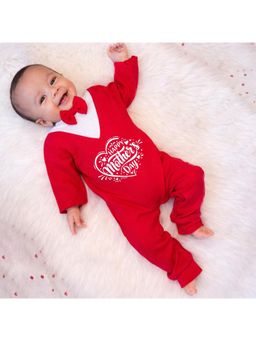 KNITROOT - Mother's Day Theme Happy Mother's Day Jumpsuit With Bow