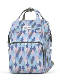 Polka Tots - Diaper Bag Large Capacity With 17 Pockets For Moms & Dads - Checks