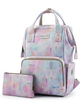 Polka Tots - Stylish Multifunctional Rainbow Diaper Bag For Mothers Travel With Pouch - Multi