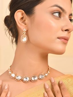 Voylla - Kundan Opulance Regal Radiance Necklace Set