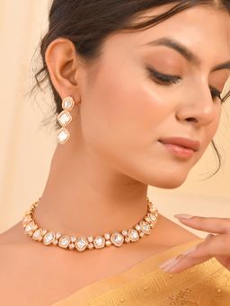 Voylla - Kundan Essentials Timeless Design Necklace Set
