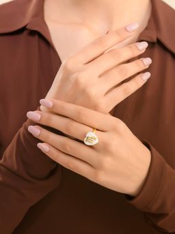 Voylla - Zodiac Virgo Enamel Ring