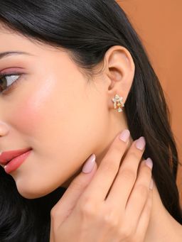 Voylla - Sparkling Elegance Timeless Precious American Diamond Studs