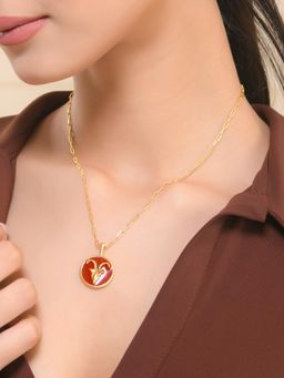 Voylla - Zodiac Capricorn and Evil Eye Reversible Pendant