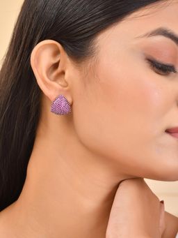 Voylla - Sparkling Elegance Regal Radiance American Diamond Earrings