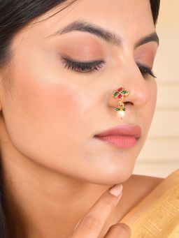 Voylla - Gold Essentials Floral Nose Pin