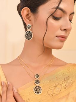 Voylla - Pashmina Shazana Layered Necklace Set
